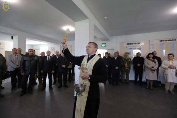 У Дрогобичі відкрили оновлену казарму для військової частини Національної гвардії 