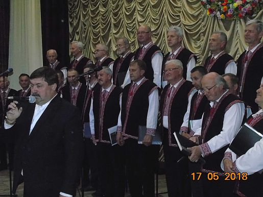 Роман Горбань вітав учасників народної чоловічої хорової капели «Діброва»