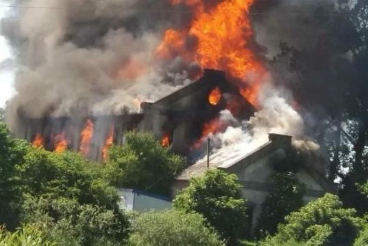 В Боянці згорів млин