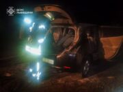 У Самбірському районі згорів електричний Nissan Leaf