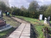 У Стебнику провели ремонт дороги до кладовища Героїв