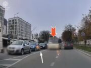 У Львові водій автобуса перетнув подвійну суцільну лінію та обганяв транспорт