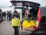 Дрогобиччина прощається з двома полеглими Героями: Сергієм Дубом та Ігорем Шлапаком