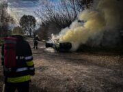 Пожежа в Бродах: знищено автомобіль ЗАЗ 1103 Славута