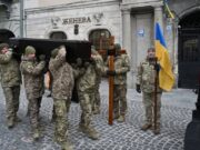 Львів прощається з білорусом, Олексієм Лазарєвим який загинув за Україну