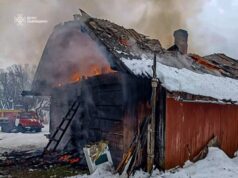 Пожежа в селі Мшанець: врятовано три будівлі