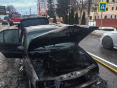 У Моршині загорівся автомобіль під час руху