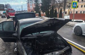 У Моршині загорівся автомобіль під час руху