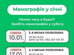 У Львові пацієнткам пропонують пройти мамографію у суботи січня
