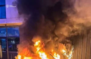 У Львівській області ліквідували пожежу електромобіля