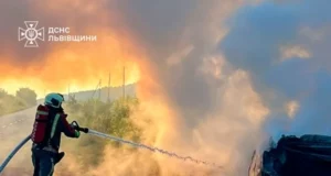 У селі Глинськ після ДТП загорівся автомобіль