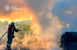 У селі Глинськ після ДТП загорівся автомобіль