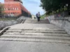 У Львові ремонтують сходи та облаштовують новий пандус на проспекті Чорновола