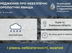 На Львівщині до кінця доби 12 червня очікують значний дощ На Львівщині до кінця доби 12 червня очікують значний дощ