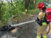 (Українська) У Львові рятувальники загасили пожежу електровелосипеда У Львові рятувальники загасили пожежу електровелосипеда