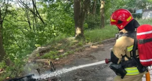 У Львові рятувальники загасили пожежу електровелосипеда