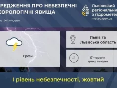 17 червня на Львівщині та у Львові очікують грози 17 червня на Львівщині та у Львові очікують грози