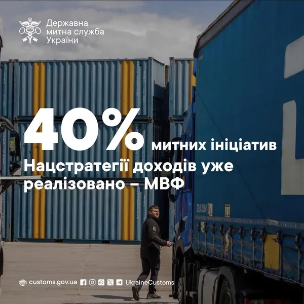 image МВФ: реалізовано 40% митних ініціатив Нацстратегії доходів до 2030 року