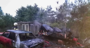 У Кротошині вогнеборці загасили пожежу вулика та автомобіля