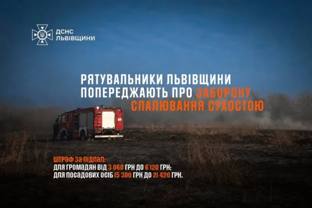 image На Львівщині за добу загасили 15 пожеж в екосистемах