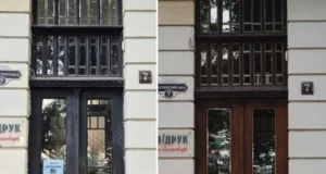 У Львові відреставрували дерев’яну браму початку ХХ століття на вул.