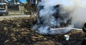 У Дублянах під час пожежі сухої трави травмувався 80-річний чоловік