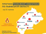 На Львівщині 1 липня очікують надзвичайну пожежну небезпеку На Львівщині 1 липня очікують надзвичайну пожежну небезпеку