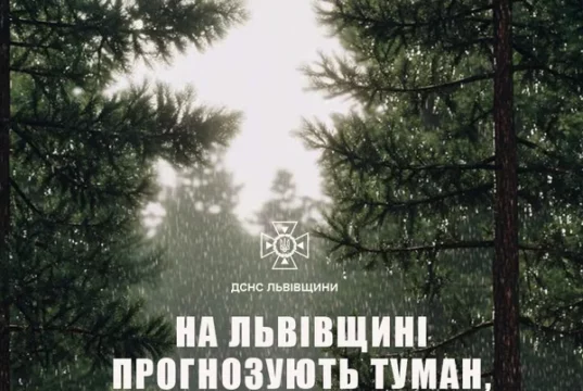 05 червня на Львівщині очікують туман, грози, шквали та град