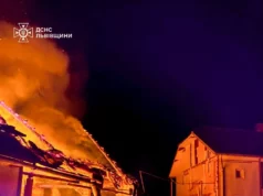 (Українська) У Доброгостові під час пожежі літньої кухні врятували житловий будинок У Доброгостові під час пожежі літньої кухні врятували житловий будинок