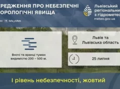 На Львівщині 25 липня очікують туман із видимістю до 200 метрів