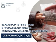 На Самбірщині судитимуть 47-річного чоловіка за збут PVP у громадських місцях