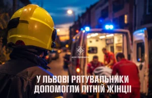 У Львові рятувальники через драбину потрапили до квартири та допомогли 84-річній жінці