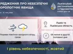 На Львівщині та у Львові 5–6 липня очікують грози й сильний вітер На Львівщині та у Львові 5–6 липня очікують грози й сильний вітер
