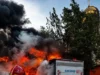 У Львові під час руху загорілася вантажівка MAN на вул. Новознесенській У Львові під час руху загорілася вантажівка MAN на вул.
