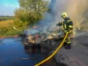 Поблизу села Муроване загорівся легковий автомобіль