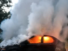 У Самборі під час руху загорівся легковий автомобіль