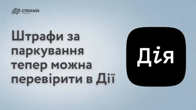 Штрафи за паркування у Стрию тепер можна перевірити в застосунку «Дія»