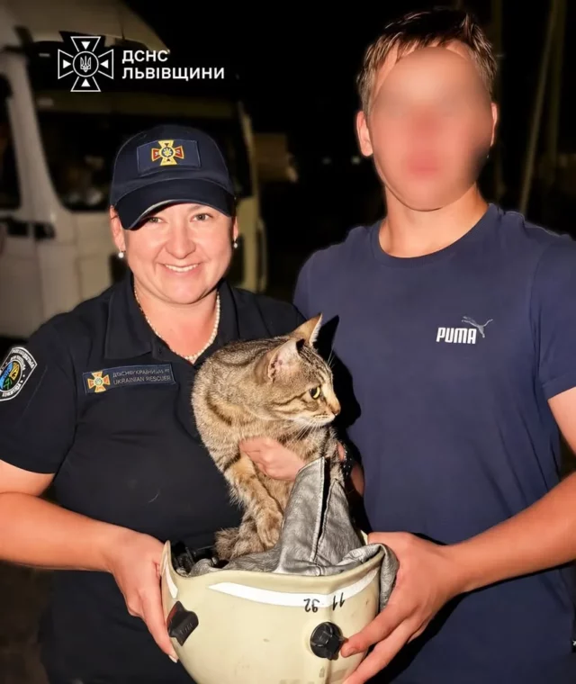 image У Зимній Воді рятувальники витягнули кота з п’ятиметрової шахти