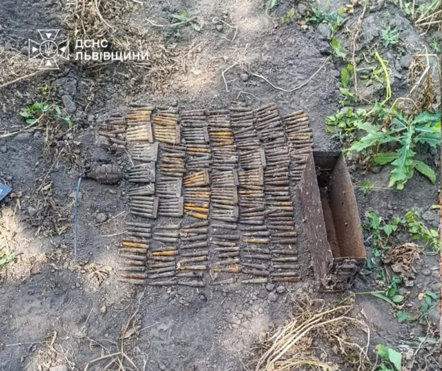 image На Львівщині знищили гранату, патрони та артснаряди часів Другої світової війни