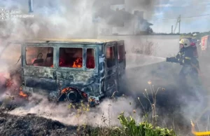 У селі Зубра Львівського району загорівся автомобіль Ford Transit