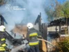У Яворові під час пожежі господарської будівлі вогнеборці захистили ще чотири