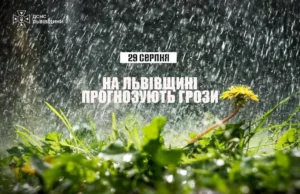 29 серпня на Львівщині очікують грози: рятувальники надали поради безпеки 29 серпня на Львівщині очікують грози: рятувальники надали поради безпеки