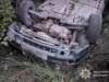 У Львівському районі внаслідок перекидання авто загинув водій, двоє пасажирів травмовані