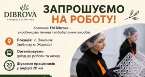 Компанія «ТМ Dibrova» поблизу Жовкви запрошує працівників на виробництво