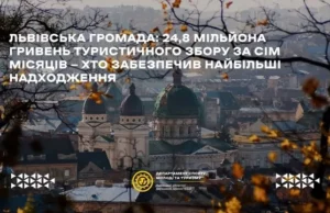 Львівська громада за сім місяців отримала 24,8 млн грн туристичного збору Львівська громада за сім місяців отримала 24,8 млн грн туристичного збору