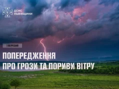 На Львівщині 1 вересня очікують грози та сильний вітер На Львівщині 1 вересня очікують грози та сильний вітер
