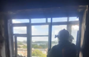 У Шептицькому під час пожежі в багатоповерхівці травмовано двох людей У Шептицькому під час пожежі в багатоповерхівці травмовано двох людей