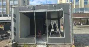 У Львові демонтовують останній МАФ на проспекті Чорновола для завершення бульвару