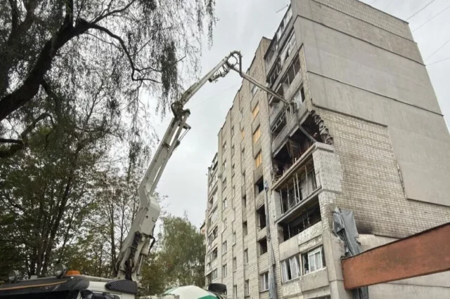 image У Львові відновлюють будинки, зруйновані ракетним ударом на Патона і Виговського