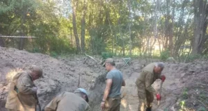 У Ласкові в Польщі знайшли понад 40 останків українців із масового поховання